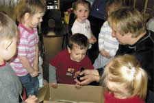 Playgroup - visited by chicks.