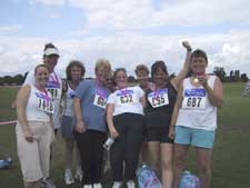 Some of the participants posing with their medals.