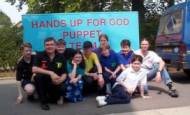 Hands up for God puppet show team